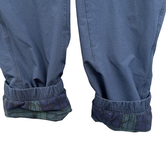 Eddie Bauer Pants Size 6 Blue Ankle Fleece Lined Cargo Pull On Jogger Athleisure - Picture 5 of 16